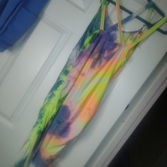 Stretch neon tye dye dress - Picture 5 of 8
